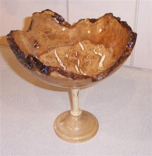 Burr stemmed bowl by Smith Adams